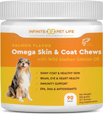 Load image into Gallery viewer, Salmon Flavor Omega Skin & Coat soft chews with Wild Alaskan Salmon Oil