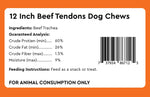 Load image into Gallery viewer, Infinite Pet Life Focused Fido Beef Tendon Chews for Dogs 6 Count Bag | Made in The USA | Beef Chew Rawhide
